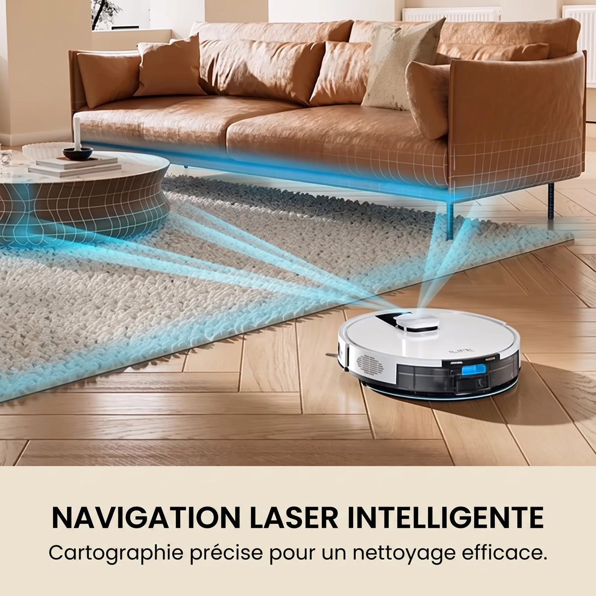 Aspirateur robot laveur Aria — vue 3