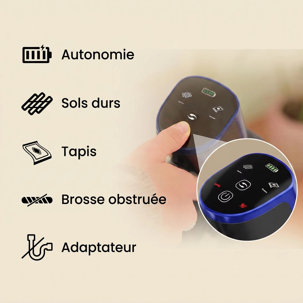 Aspirateur balai sans fil Elva — vue 5