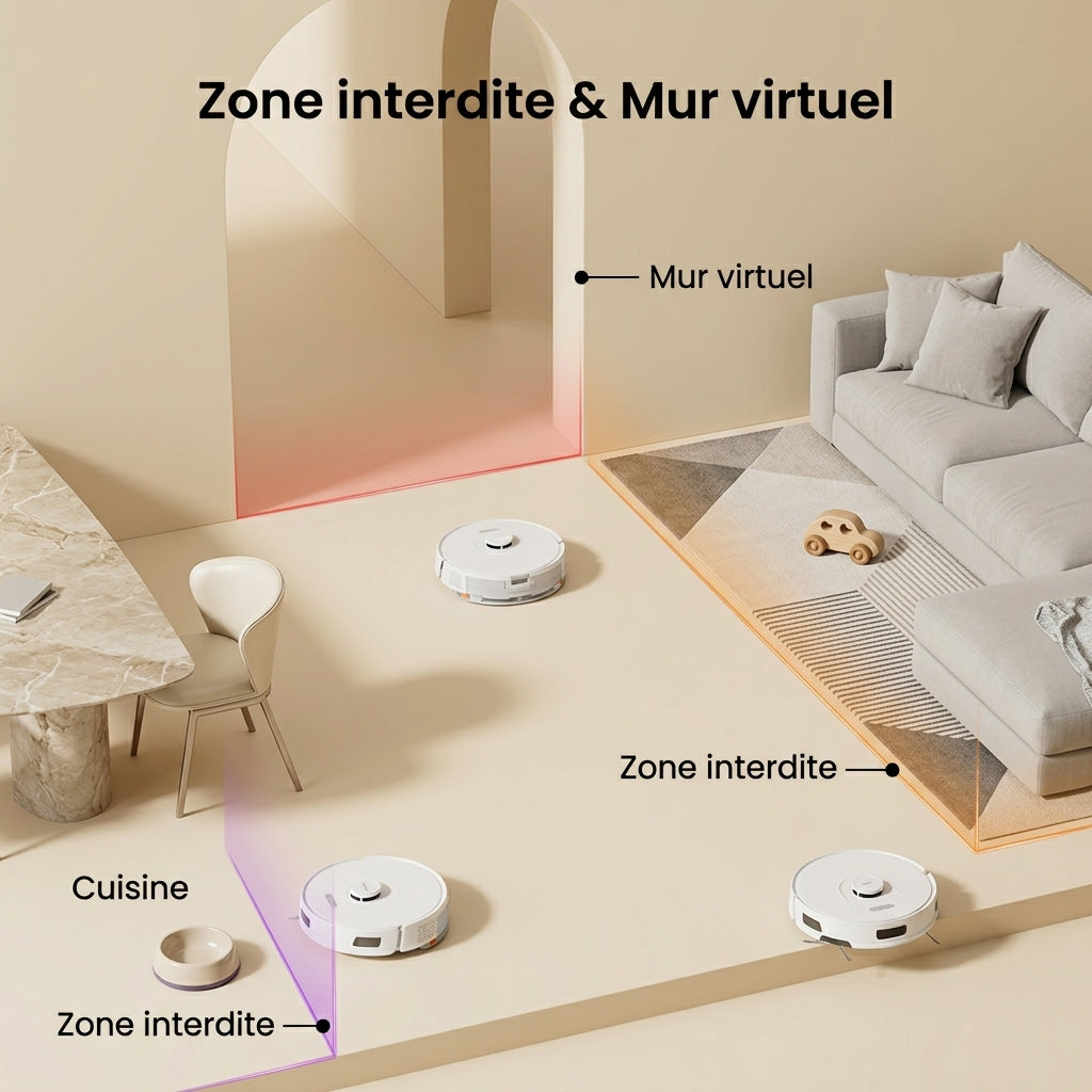 Aspirateur robot laveur Lidar — vue 6