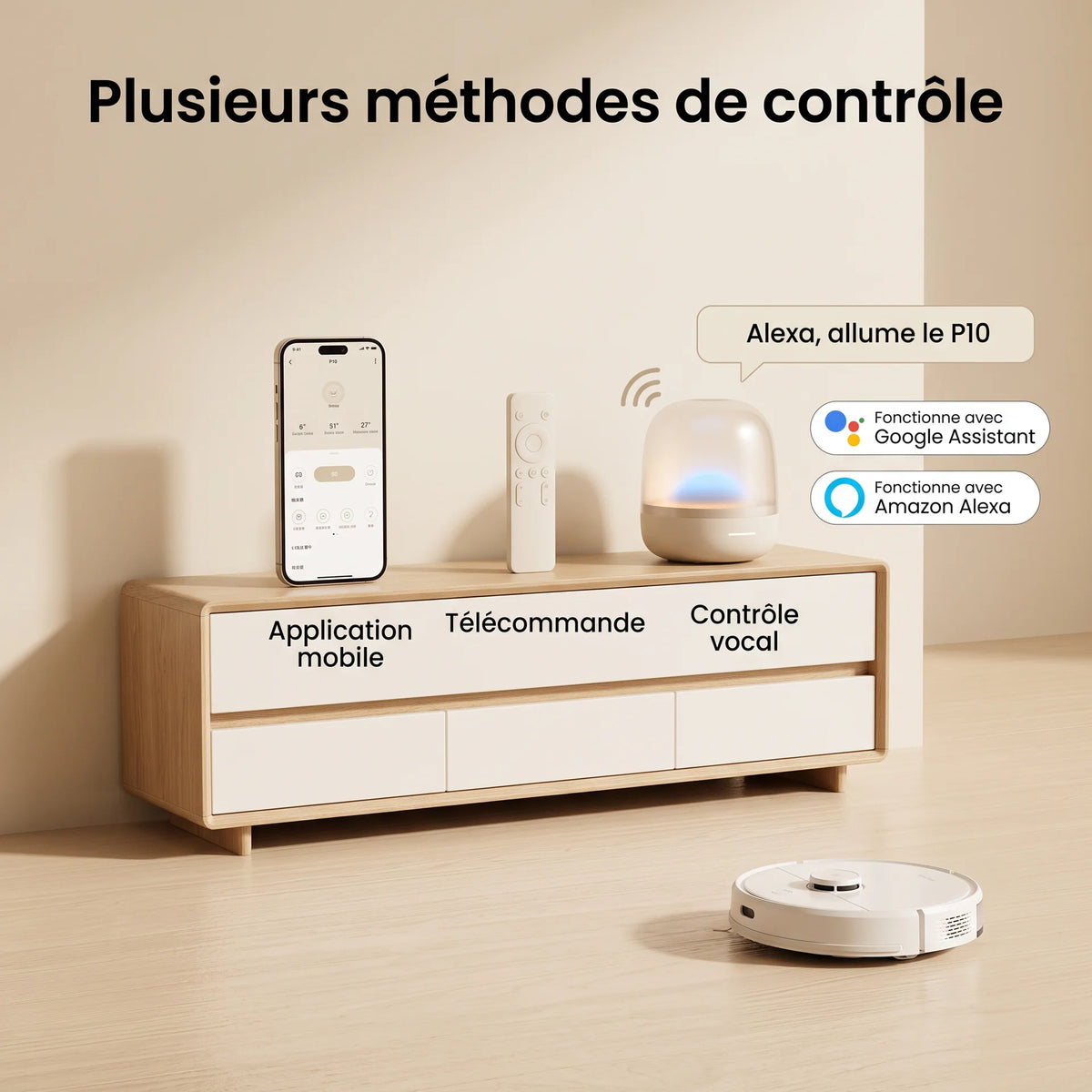 Aspirateur robot laveur Poppins — vue 3