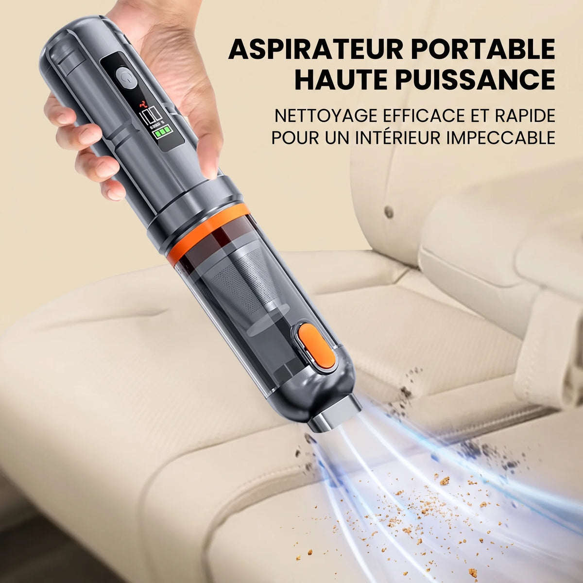 Aspirateur voiture sans fil Sacha — vue 2