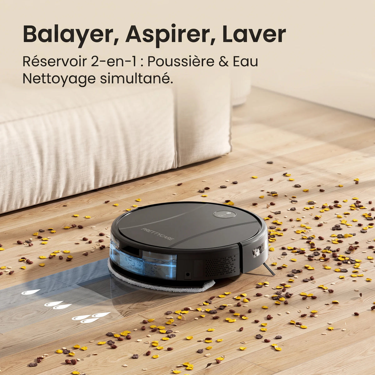 Aspirateur robot laveur Lewis — vue 3