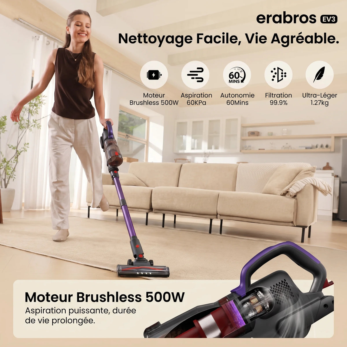 Balai aspirateur sans fil Vela — vue 3