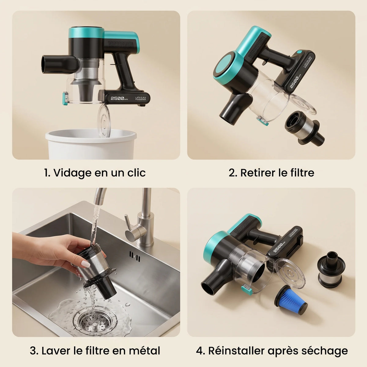 Aspirateur balai sans fil Zen — vue 3