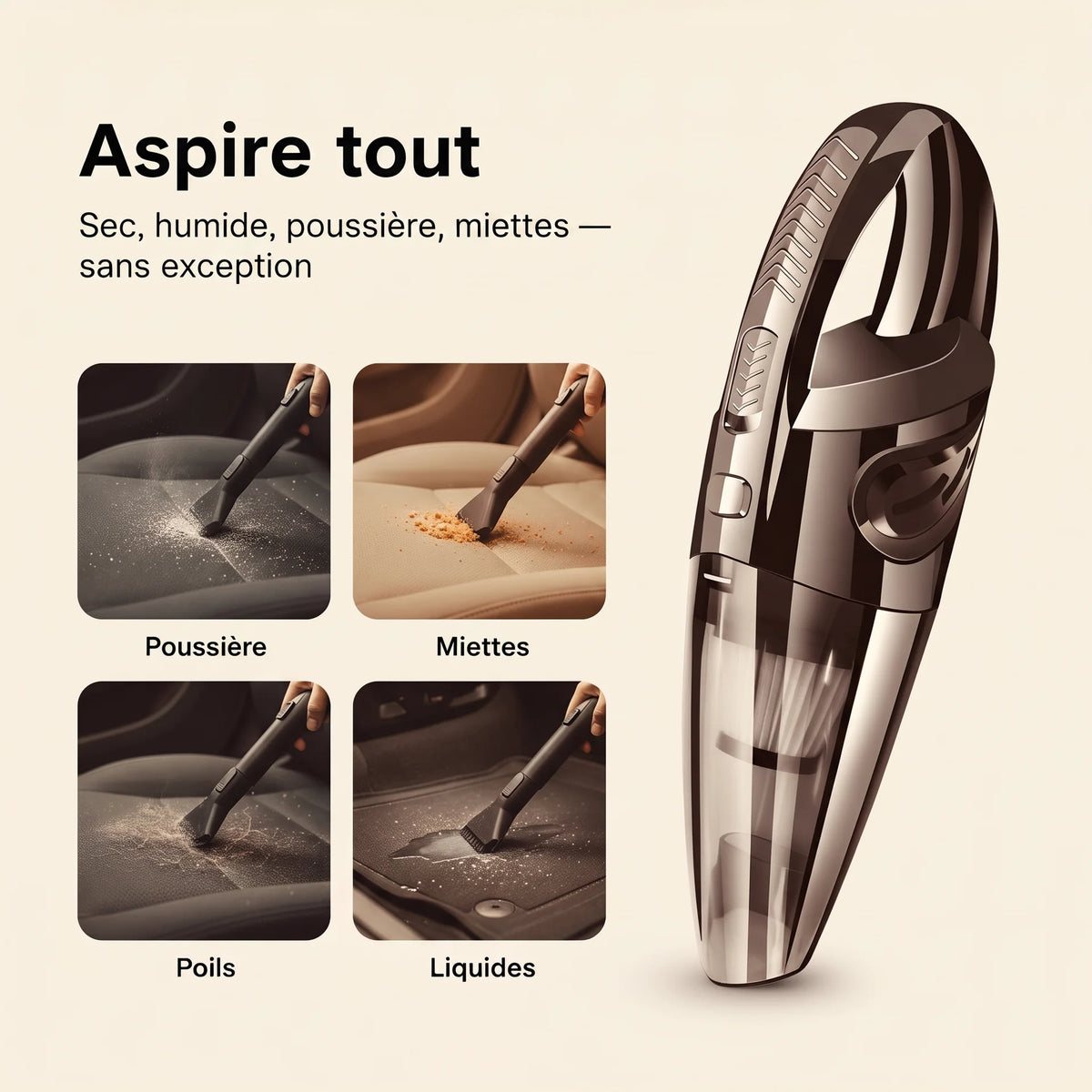Aspirateur voiture sans fil Cyclonic — vue 4