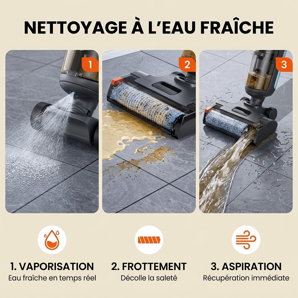 Aspirateur laveur sans fil Livia — vue 9