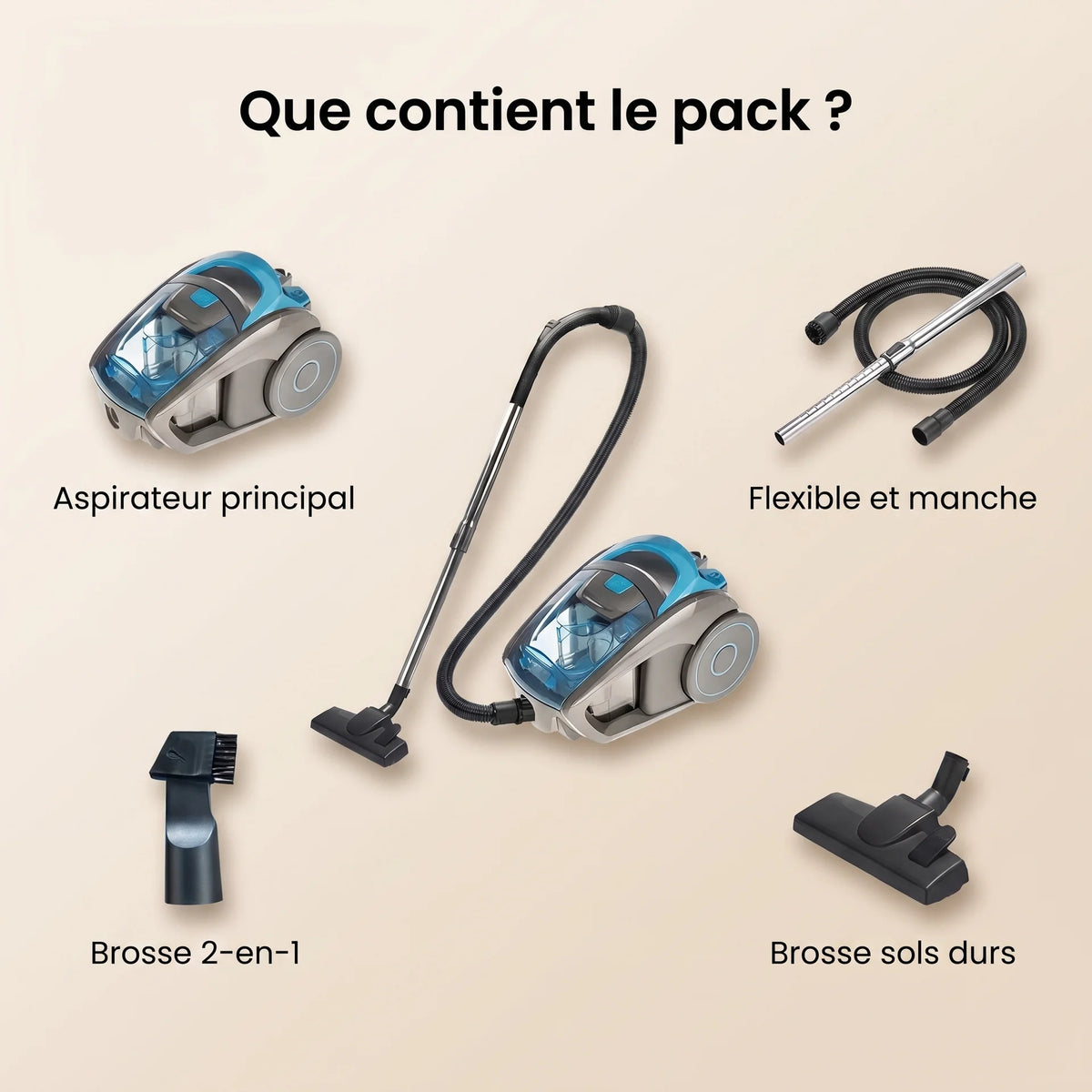 Aspirateur traîneau sans sac Bubble — vue 4