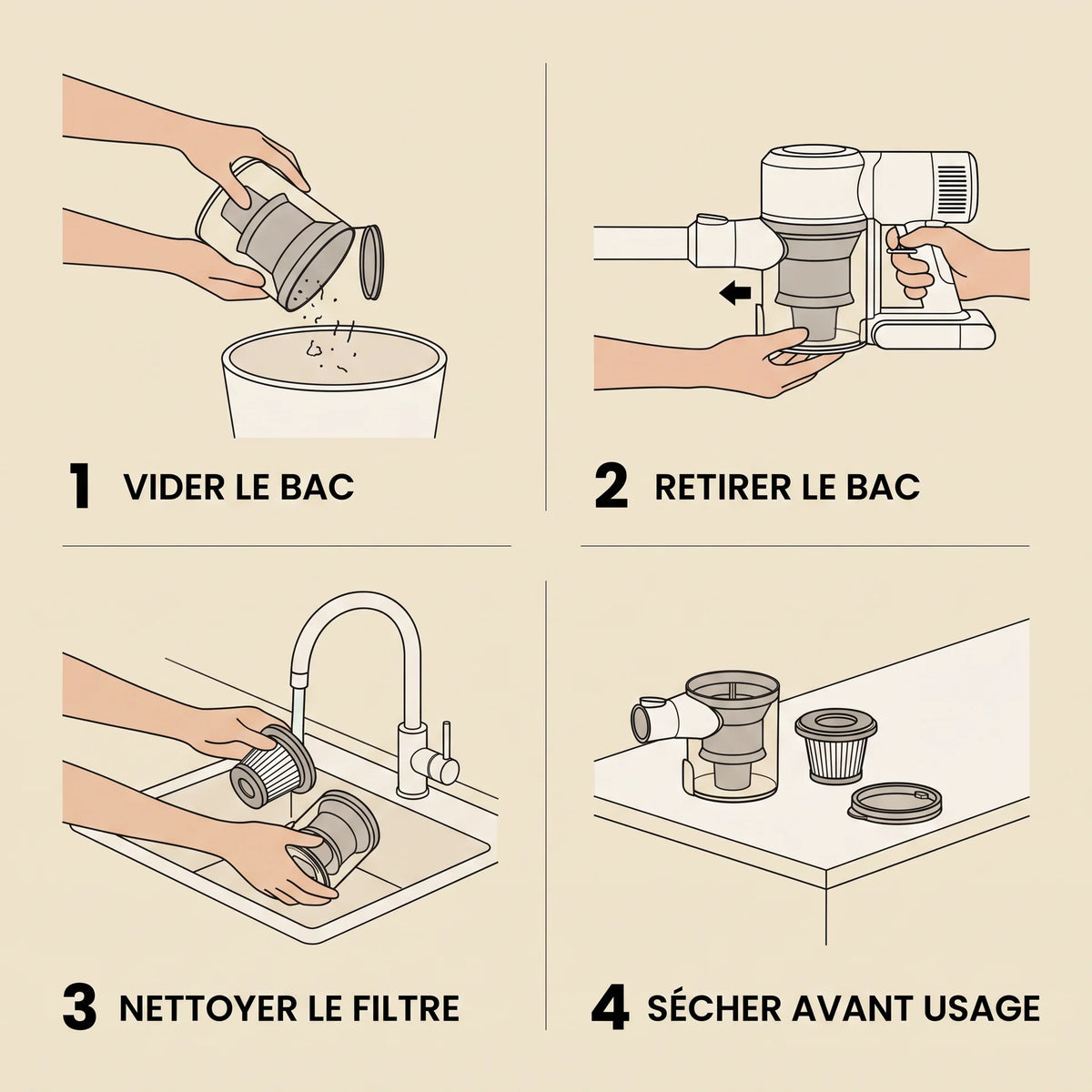 Aspirateur balai sans fil Elva — vue 6