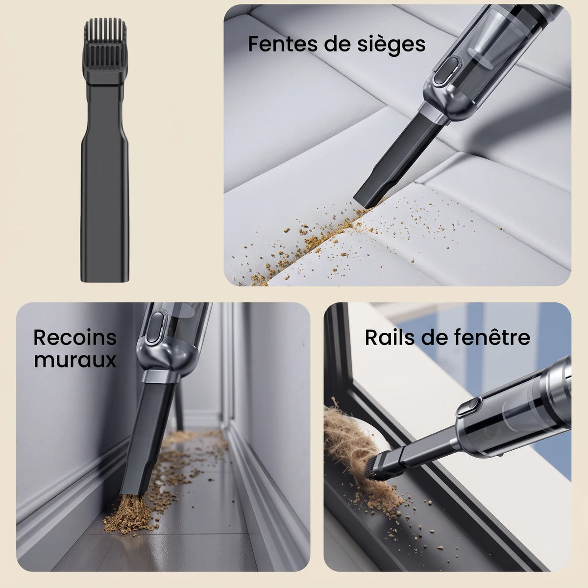 Aspirateur voiture sans fil Sacha — vue 3