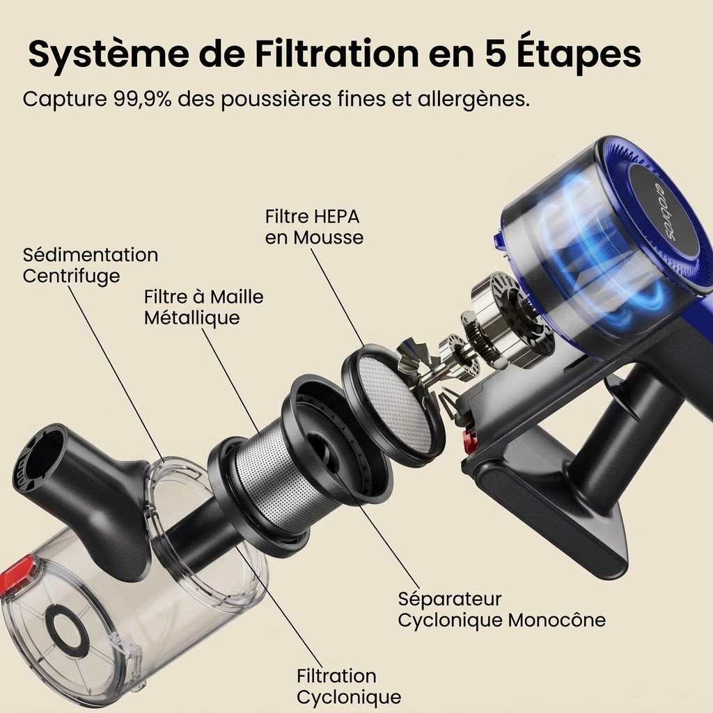 Aspirateur balai sans fil Elva — vue 4