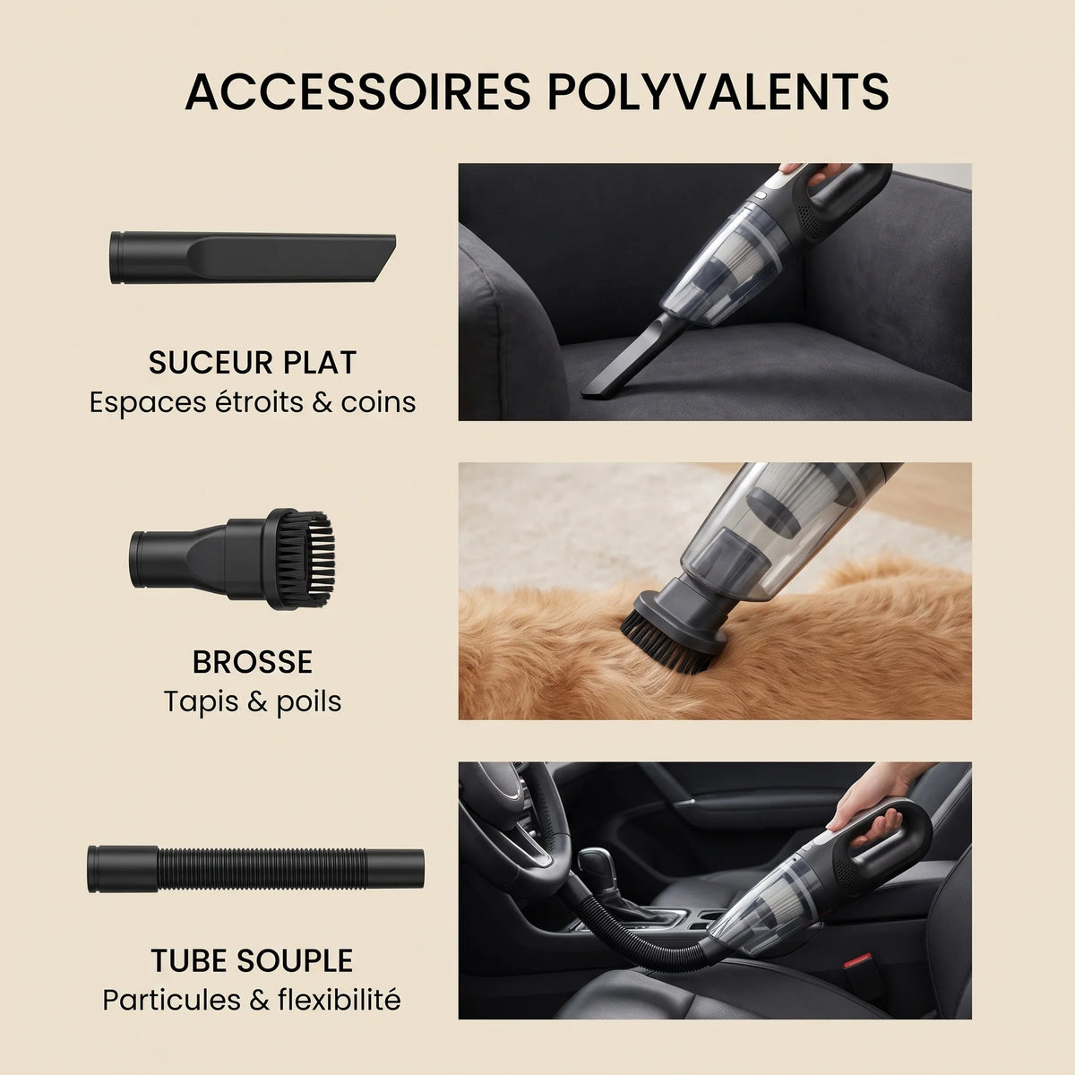 Aspirateur à main sans fil Lina — vue 3