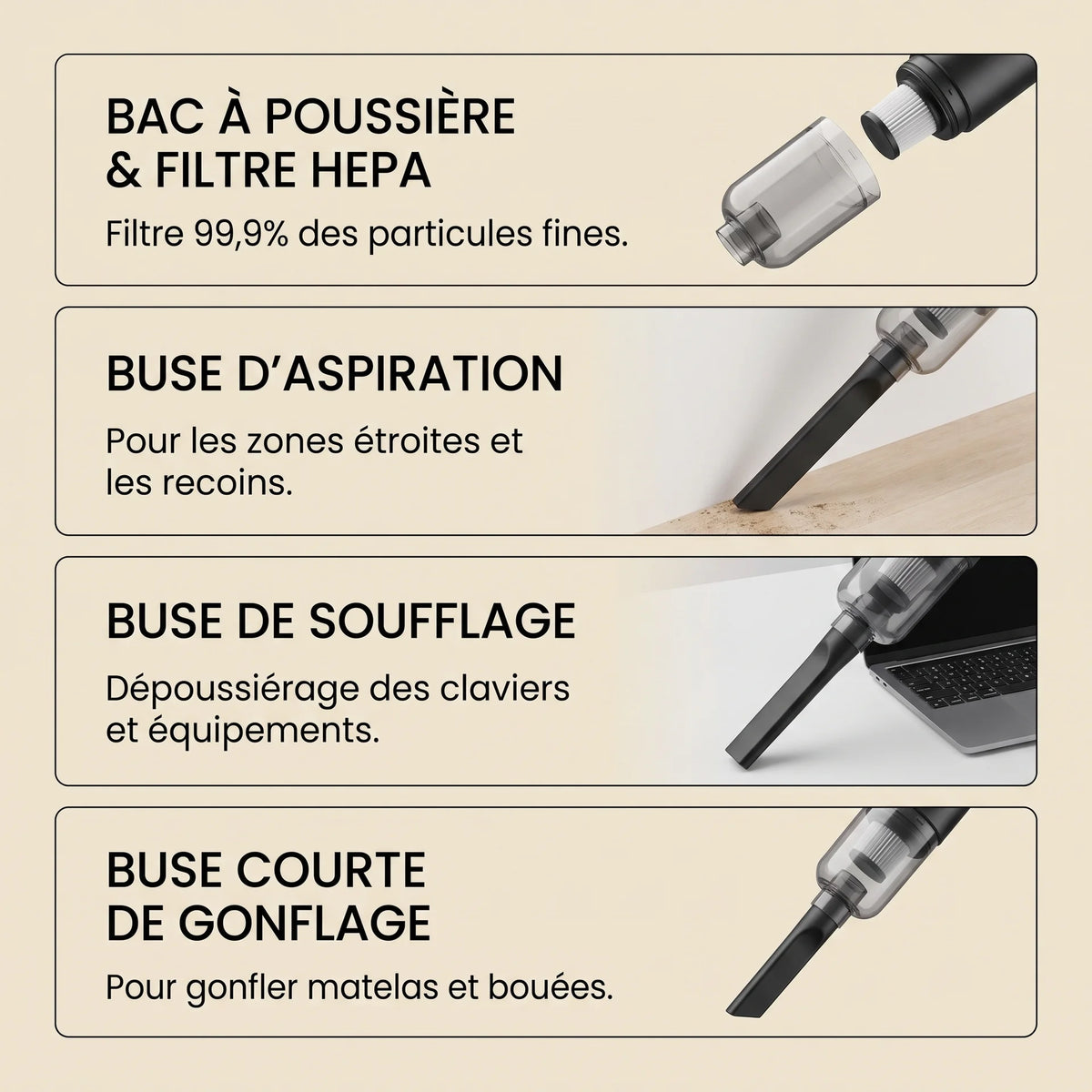 Aspirateur à main sans fil Wilo — vue 4