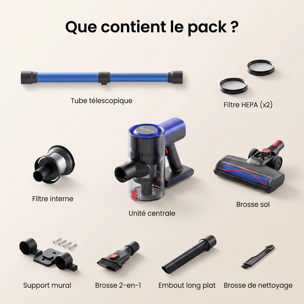 Aspirateur balai sans fil Elva — vue 7