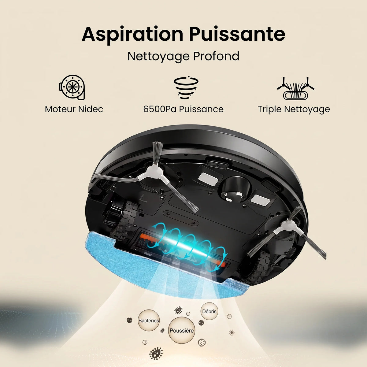 Aspirateur robot laveur Kelio — vue 5