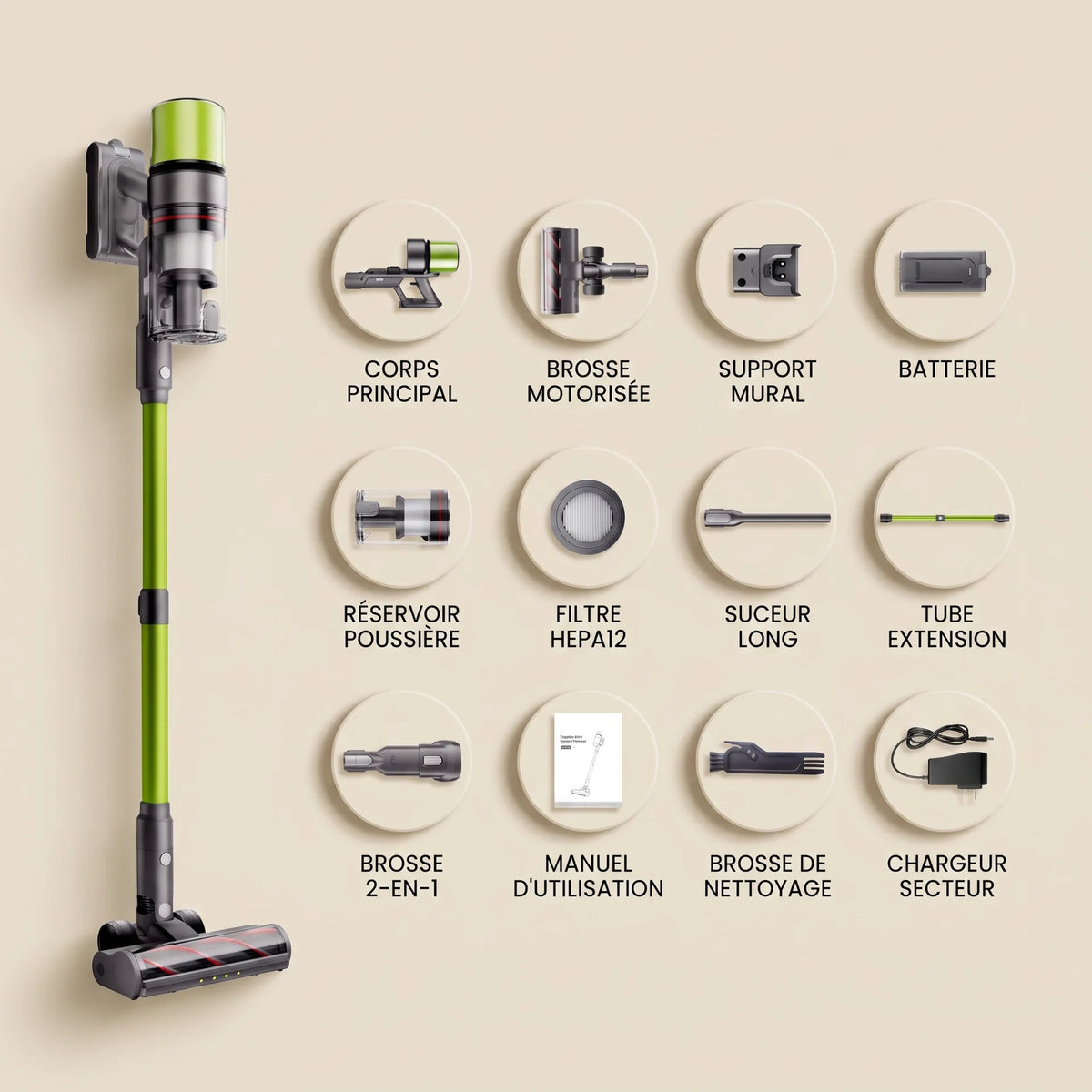 Aspirateur balai sans fil Leasy — vue 6