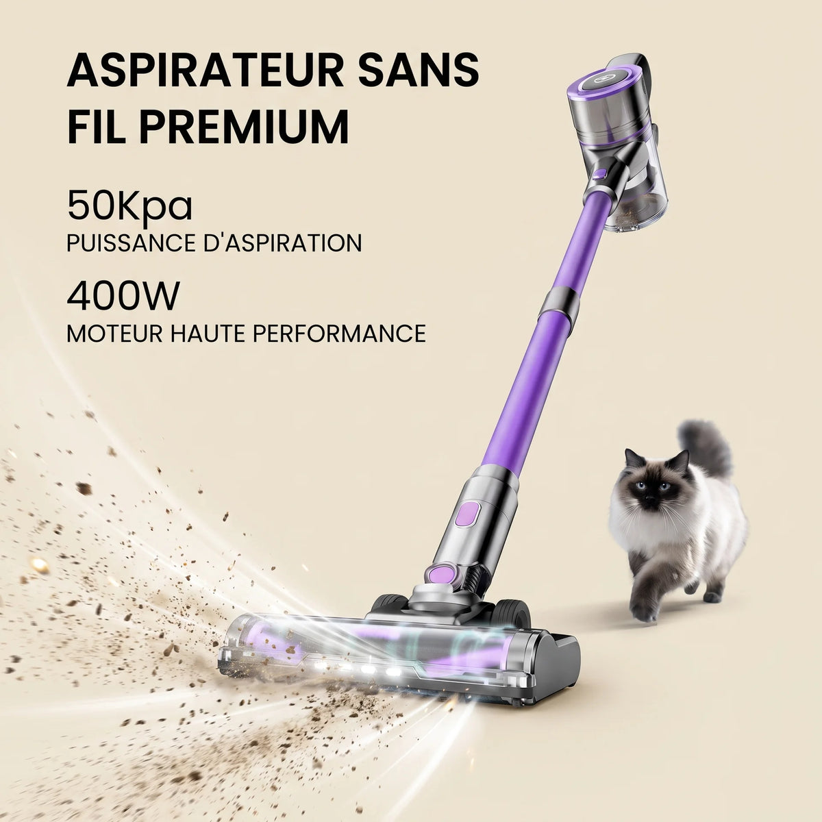 Aspirateur balai sans fil Ester — vue 5