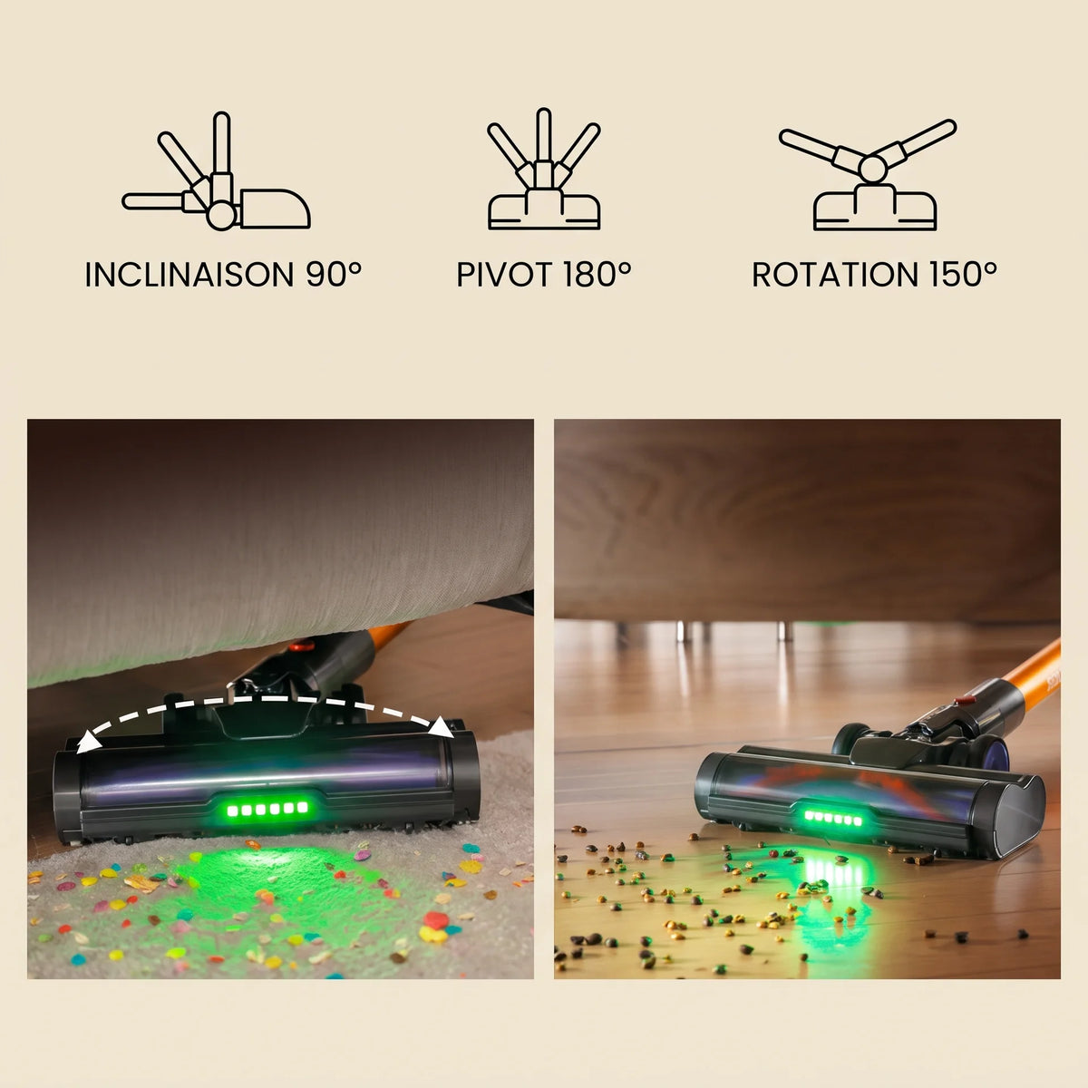 Balai aspirateur sans fil Enzo — vue 4