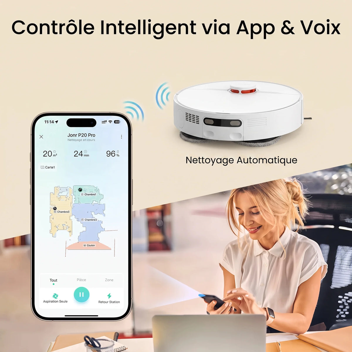 Aspirateur robot laveur Orion — vue 12