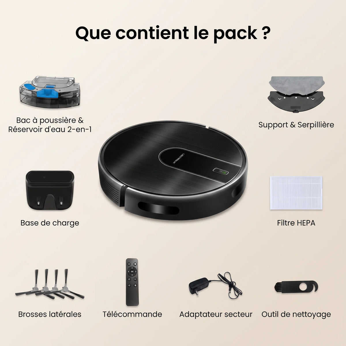 Aspirateur robot laveur Tarin — vue 9