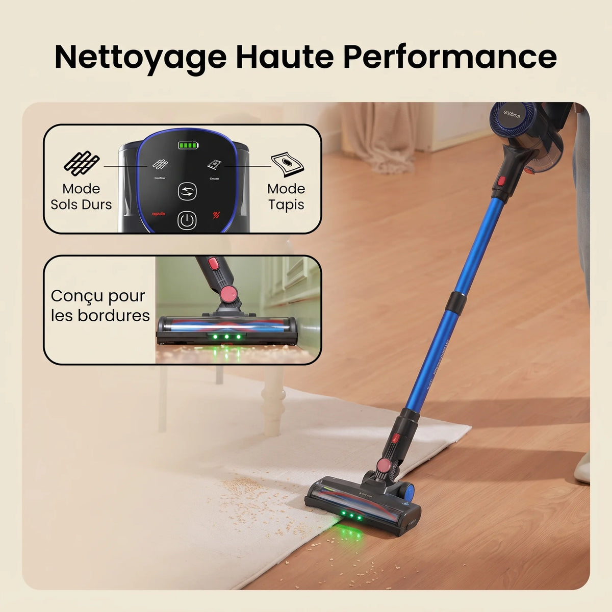 Balai aspirateur sans fil Elio — vue 6