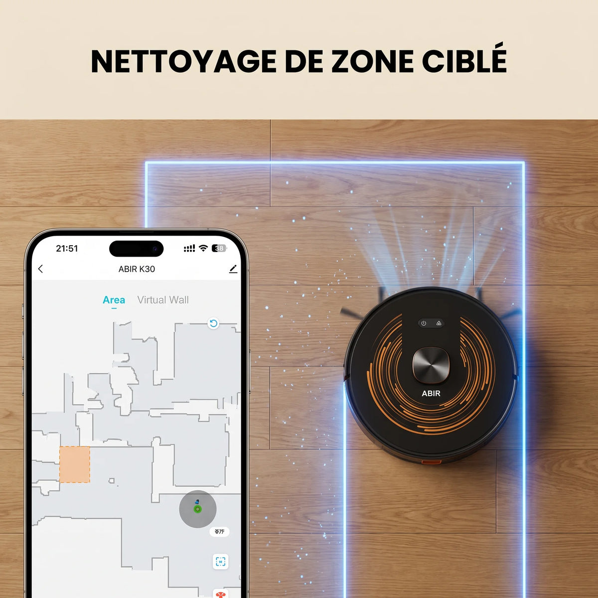 Aspirateur robot laveur Kelio — vue 13