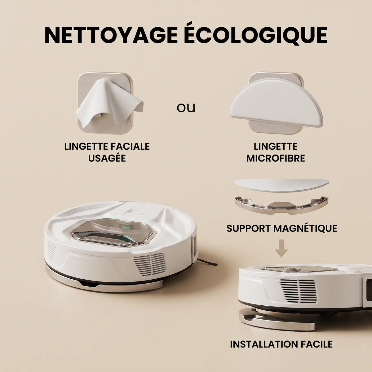 Aspirateur robot Milo — vue 3