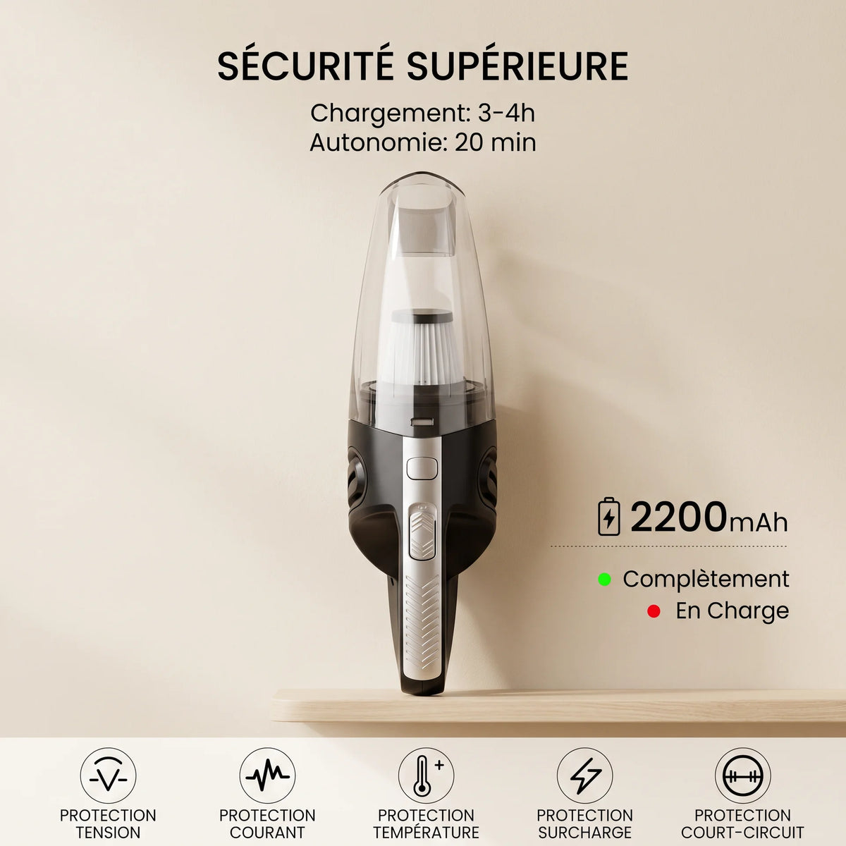 Aspirateur à main sans fil Lina — vue 6