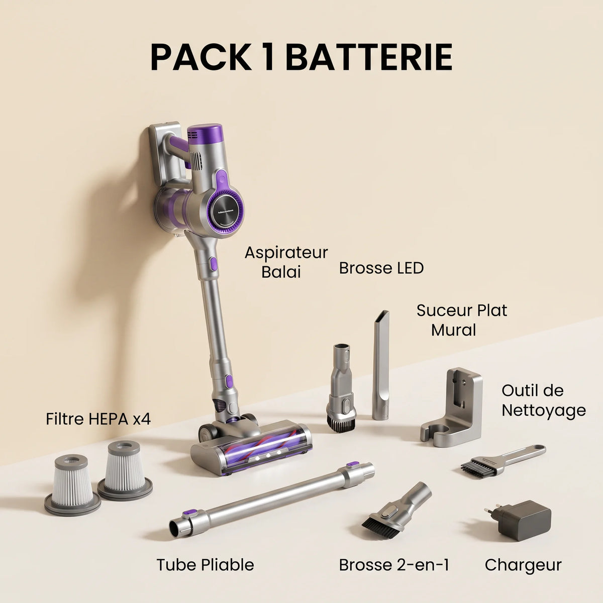 Aspirateur balai sans fil Ester — vue 8