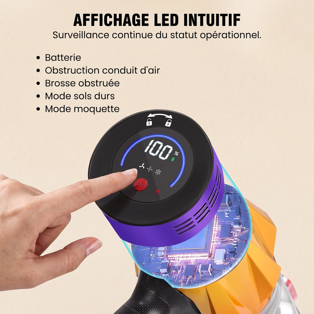 Aspirateur balai sans fil Aulee — vue 8