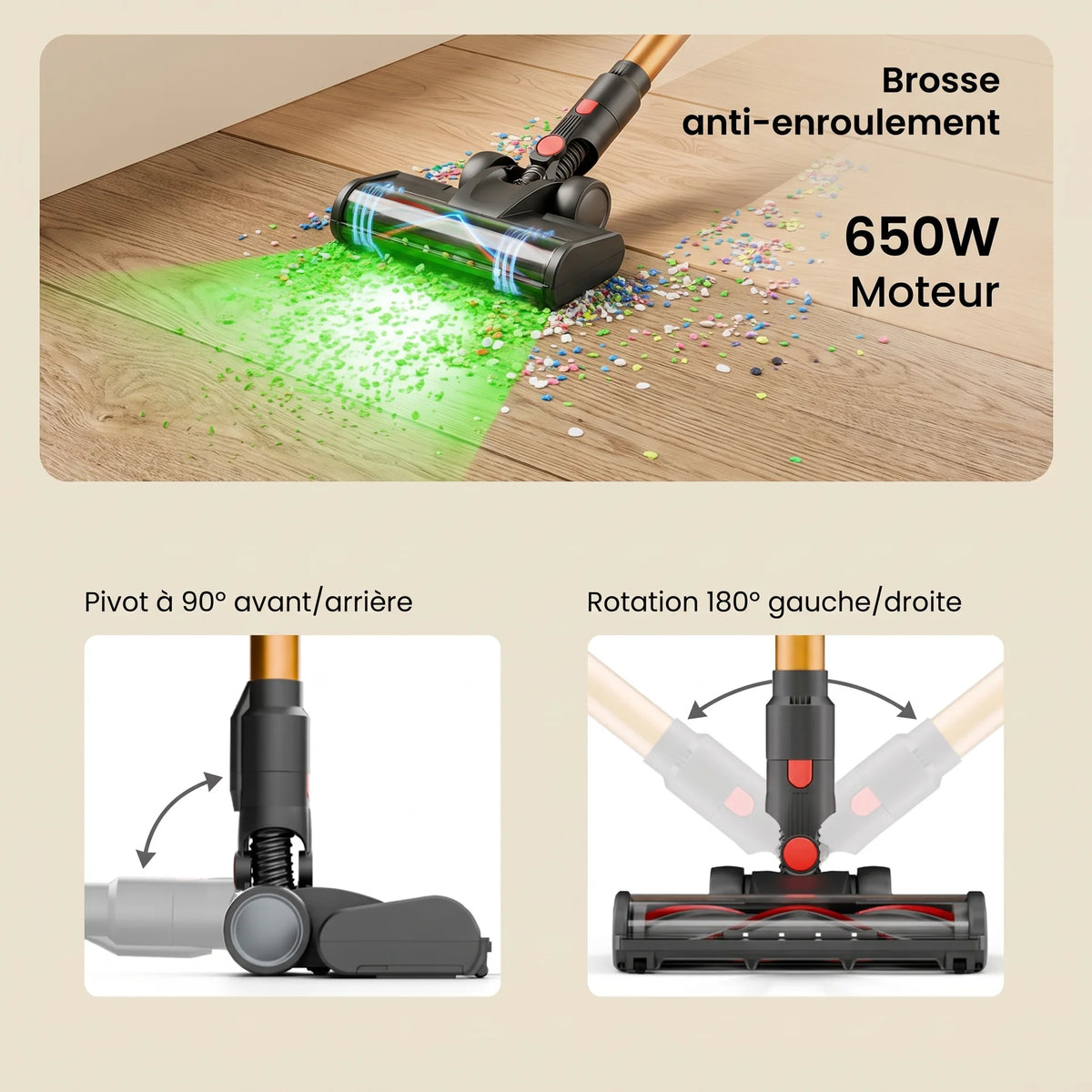 Aspirateur balai sans fil Calie — vue 2
