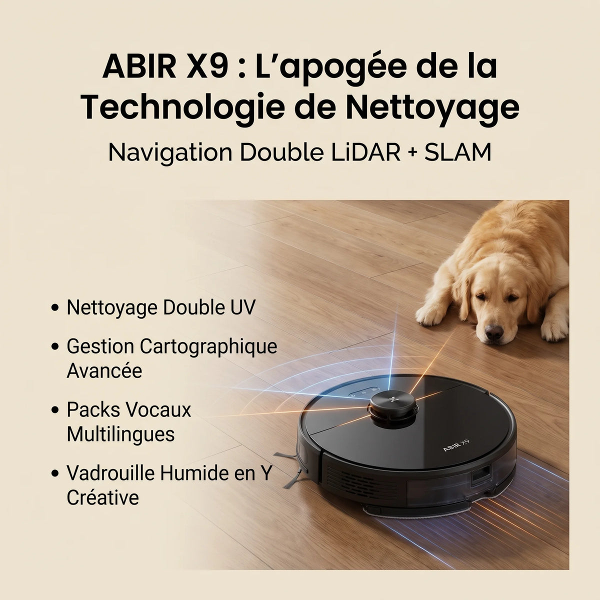 Aspirateur robot laveur Nyx — vue 3
