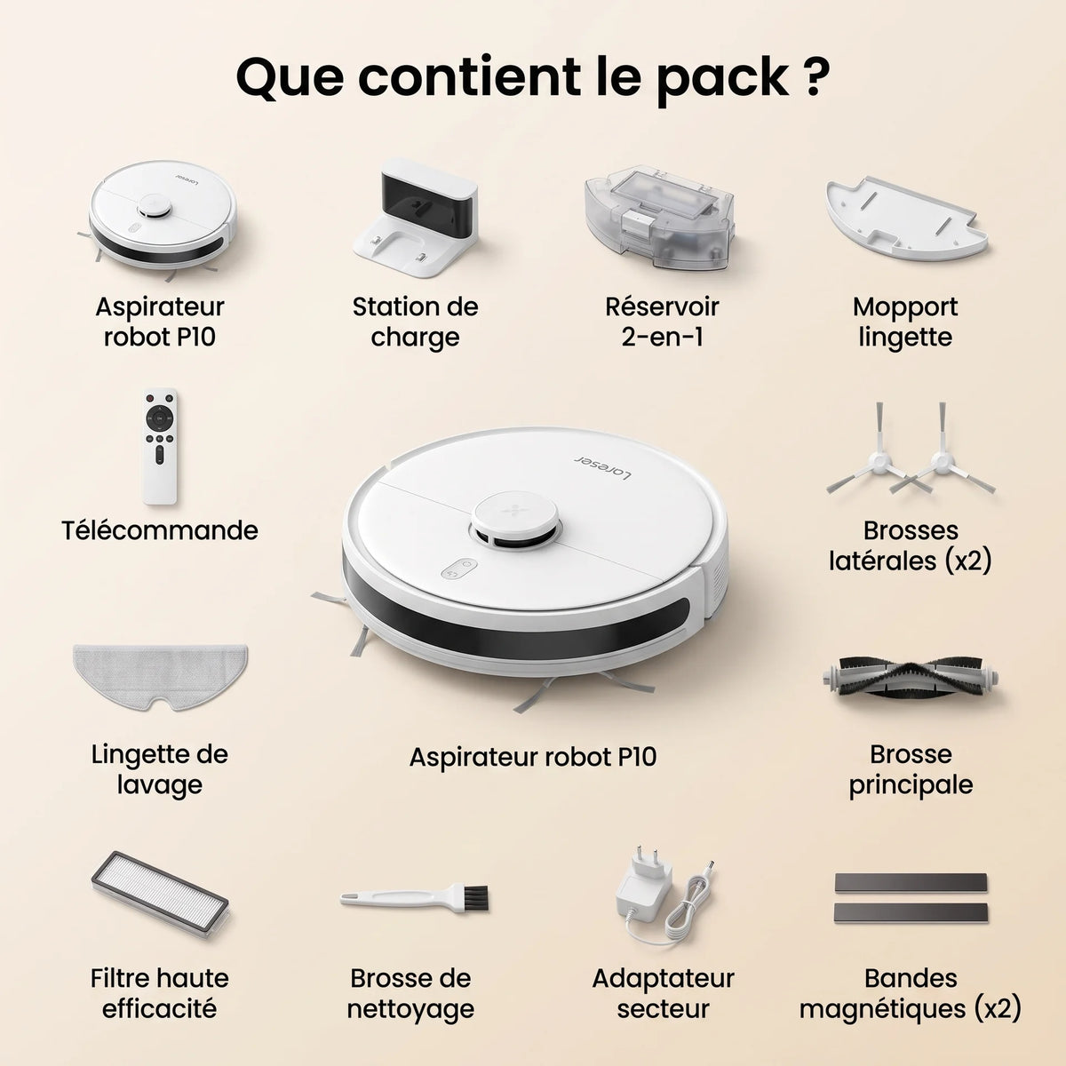 Aspirateur robot laveur Poppins — vue 13